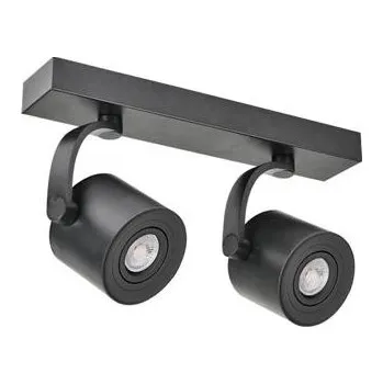 Stropní bodové přisazené svítidlo Azzardo Bross Arm 2 black AZ3503 GU10 2x35W IP20 37cm černé