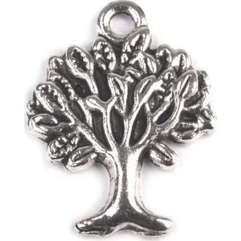 Přívěsek Přívěsek kovový - strom života 17x21mm