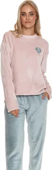 Dámské pyžamo Doctor Nap PM4535 šedé/růžové XL