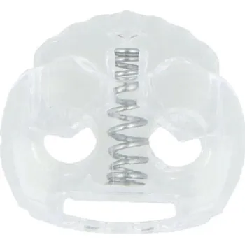 Galanterie Brzdičky s dvěma dírkami 20x22 mm velké POL, barva Průhledná (430)