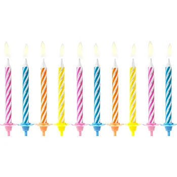 Dortová svíčka PCo Dortové svíčky - mix 6cm, 10ks