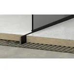 Lišta levá Havos černá, nerez komaxit, délka 200 cm, výška hrany 10 mm, SPNRZK10200LC