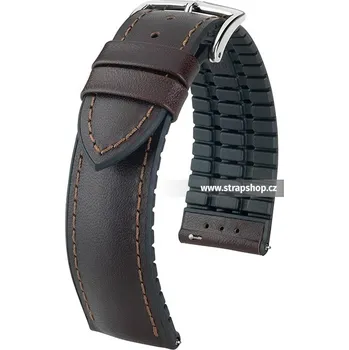 Řemínek na hodinky Řemínek k hodinkám HIRSCH James hnědá (10) 22 mm pánský