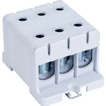 Tracon FLEAL-150/3 Rozvodná svorka, montáž na DINlištu a na povrch, šedá 35-150mm2, max. 1000VAC/1500VDC, max.320A (Tracon FLEAL-150/3)