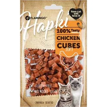 Pro kočku FLAMINGO Hapki Cat Soft Chicken Cubes 85g
