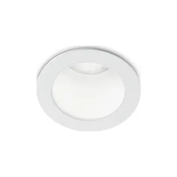 Bodové svítidlo LED Stropní zápustné bodové svítidlo Ideal Lux QUARK 08W WH 258478 8W 550lm 3000K IP20 6cm bílé