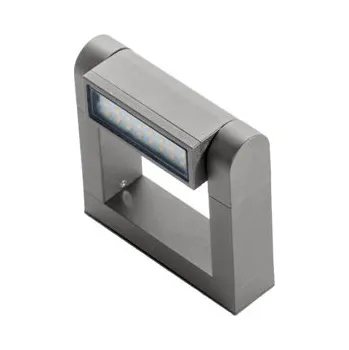 Nástěnné svítidlo LED Venkovní nástěnné svítidlo Azzardo Frame wall bright grey AZ2133 8W 800lm 3000K IP54 18,5cm světle šedé