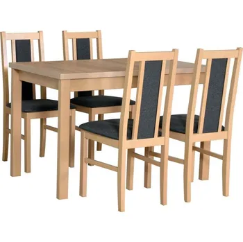 Jídelní set Jídelní set 1+4, stůl MAX 5 a židle BOS 14 v dubu sonoma skladem