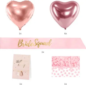 Svatební dekorace Párty box pro družičku, 10ks