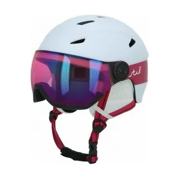 Cyklistická přilba Stuf Visor JR 2 bílá