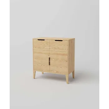 Komoda Komoda z masivu RETRO Rene na nožičkách Barevné provedení: Dub tmavý