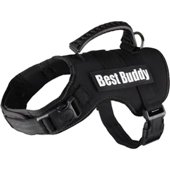 Postroj pro psa FLAMINGO Best Buddy Uranus 70-90x5cm (L) - černá