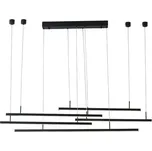 LED Závěsné svítidlo Azzardo Merlo Dimm black AZ3184 49W 3280lm 3000K IP20 stmívatelné černé