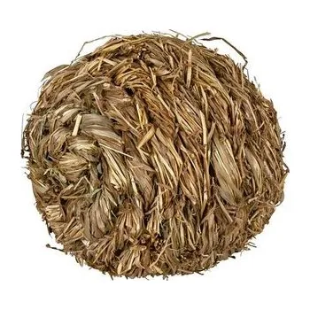 Hračka pro kočku Míček s rolničkou z trávy 10 cm