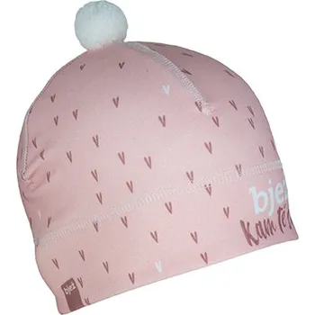 Čepice Sportovní čepice Bjež HEART růžová XS