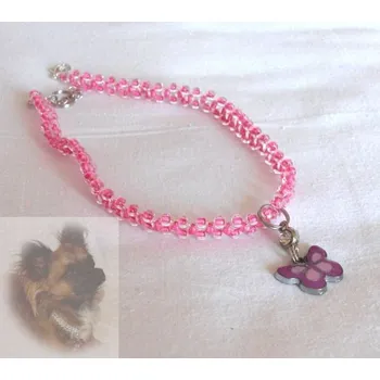 Náhrdelník Náhrdelník TERINKA > 32cm (motýlek-růžová)