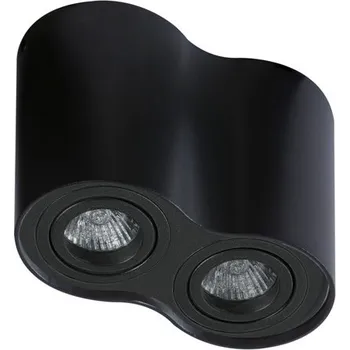 Bodové svítidlo Stropní bodové přisazené svítidlo Azzardo Bross 2 black/black AZ2136 GU10 2x50W IP20 17cm černé