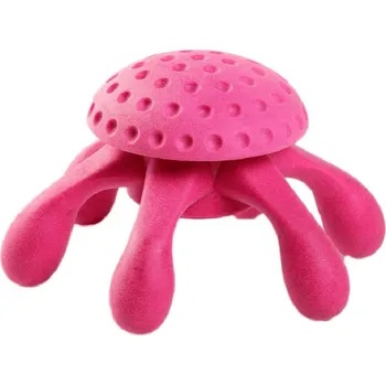 Hračka pro psa Hračka KIWI WALKER guma TPR - Let's play! Octopus Maxi růžová 17x10cm