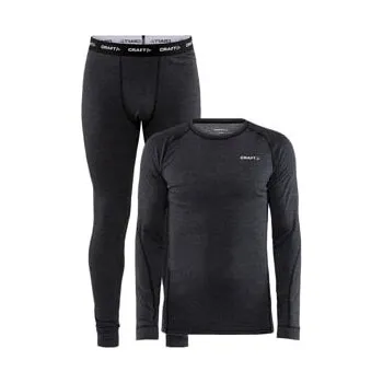 Set pánského termoprádla Set CRAFT CORE Wool Merino černá M + doprava zdarma!