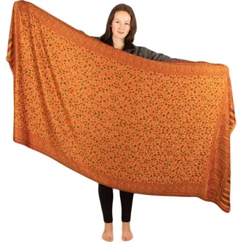 Šála Šála / pléd Vallaree Yellow 40 % pašmína, Sittar