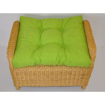 Podsedák Polstr na ratanovou taburetku Ear Světle zelený melír