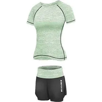 Merco Runner Short 2W fitness set zelená Velikost oblečení: XL
