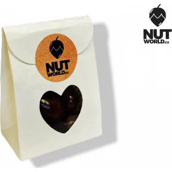 Sušená potravina Nutworld.cz Dárkové sáčky se srdcovým průzorem Do sáčku Vám dáme: Mandle v karamelu