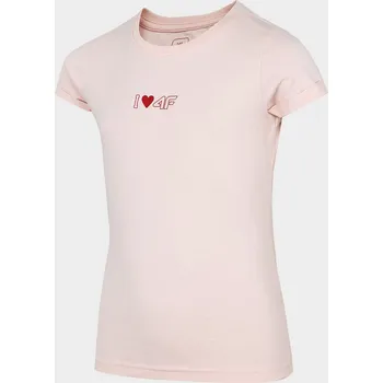 4F HJZ22-JTSD005 LIGHT PINK Dětské tričko EU 152