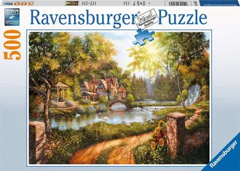 Puzzle Ravensburger Domek u řeky 500 dílků