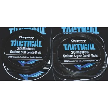 Osprey návazcové šňůrky - Sabre potahovaná 16lb ztužená čirá 20m