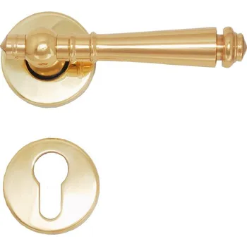 BERNAT MOUNTING BERNAT Tradition rozetové kování II. Provedení: PZ (vložkový zámek), Povrchová úprava: surová mosaz