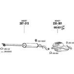 střední tlumič výfuku Bosal 287-513
