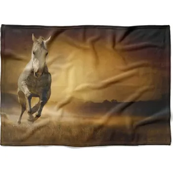 deka Deka Kůň v poli 150x120 cm (Rozměr : 200 x 140 cm, Podšití beránkem: NE)