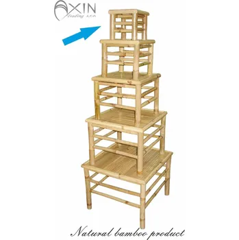 Zahradní stůl Bambusový stolek Velikost S