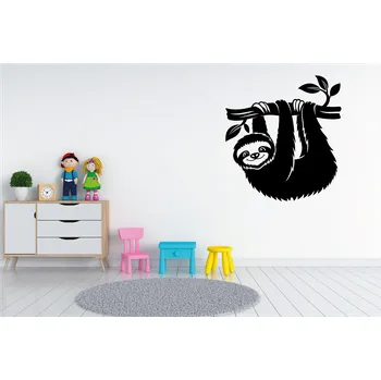 Samolepící dekorace Lepy.cz Samolepka na zeď Lenochod Velikost (šířka x výška): 60x65cm, Barevná varianta: Světle žlutá