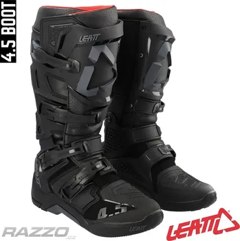 Moto obuv Boty na motokros Leatt Moto 4.5 Boot Black 2024 / 2025 13 US