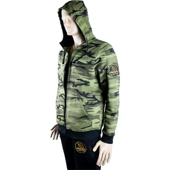 Rybářské oblečení Mikbaits oblečení - Mikina Zip up camou XL