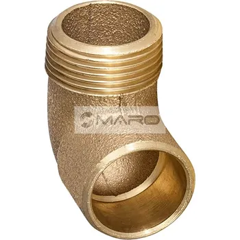 rozdělovač topení Koleno Cu pájecí 90° 4092G s vnějším závitem 12 x 1/2", 0921241-01