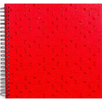 Fotoalbum Spirálové fotoalbum na růžky 30x30/40s. LE CLOU červené kph
