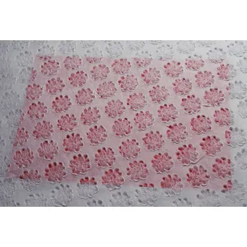 Umělecký papír Sapaimport Morušový krajkový ruční papír - kvítka Velikost: 23x32 cm