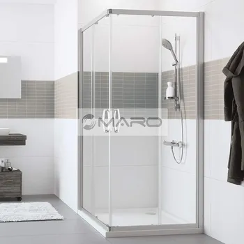 Smart20 Fantome Kout sprchový čtvercový s posuvnými dveřmi 90 x 90 x 190 cm, profil: pololesklý, výplň: čiré sklo s povrchovou úpravou AntiPlaque, CU0103.069.322