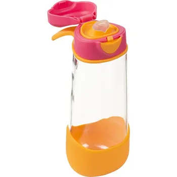 Kojenecká láhev b.box Sport láhev na pití 600 ml růžová/oranžová