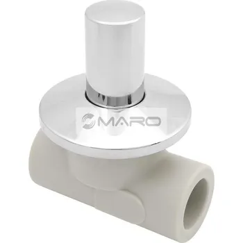 Vodovodní potrubí FV-Plast Ventil PPR přímý, podomítkový Laguna s kovovou krytkou 20 mm, AA286020000Z