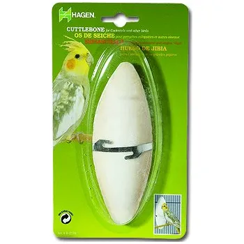 Krmivo pro ptáka Kost sépiová LIVING WORLD s držákem velká