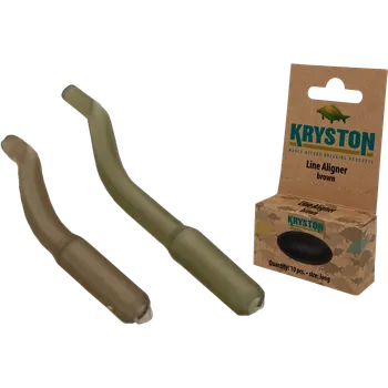 Kryston bižuterie - Rovnátka na háčky krátké hnědé 10ks