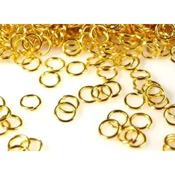 Nábytkové kování Kroužek spojovací Ø 6mm - jednoduchý (30 ks) (zlatá)