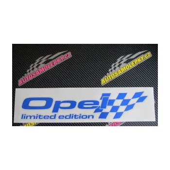 Polep vozidla SAMOLEPKA Opel limited edition pravá (10 - červená) NA AUTO, NÁLEPKA, FÓLIE, POLEP, TUNING, VLASTNÍ TEXT, TISK, AUTOSAMOLEPKY.cz, POLEPY, OBRÁZEK, LOGO, SAMOLEPKY