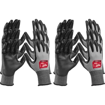 Pracovní rukavice MILWAUKEE Rukavice s vysokou citlivostí odolné proti proříznutí C, 8/M, 12 ks