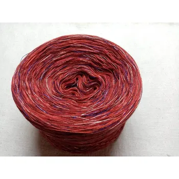 Příze Salsa melír merino 3-nitka 1000m s viskozovou nitkou (Duhové klubko Salsa merino)