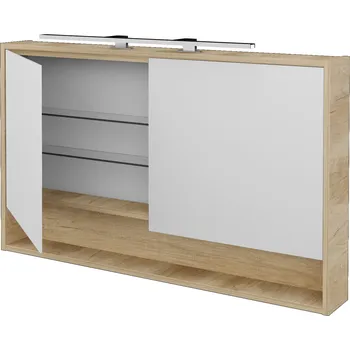 Zrcadlo Dřevojas dvoudvéřová galerka FOCUS GA2OE 120 Barevné provedení: N03 Graphite